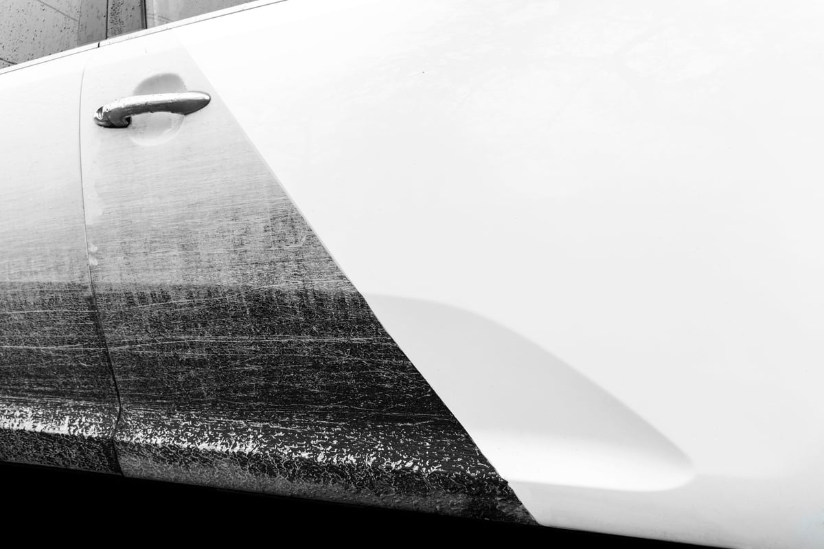 Before car detailing